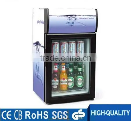One Door Commerical Beverage Cooler With Wheels for Beverage photo-3