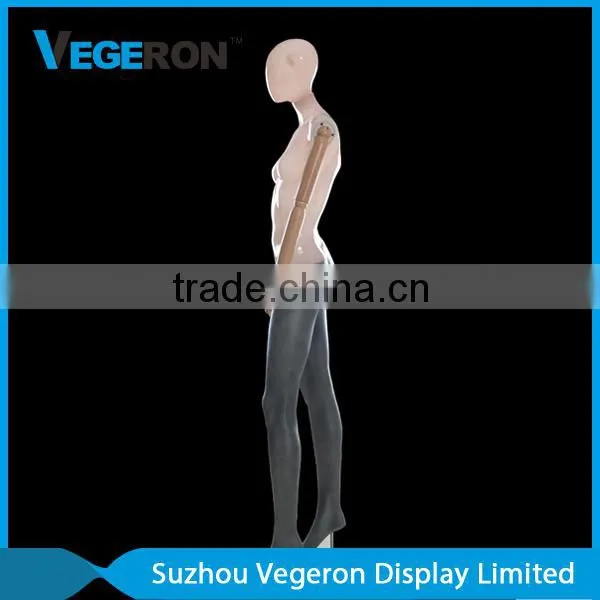 High Quality Fiberglass Stand Flexible Female Mannequin photo-3