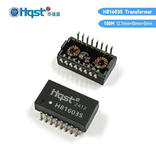 H81603S Hundred Gigabit Single Port POE550MA H1102nl /H1601cg/HR601680/S16001G16P LAN Pulse Filter Transformer photo-3
