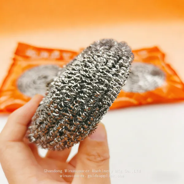 Stainless Steel Kitchen Scourer Factory Price Ball High Quality Flat Steel Scourer Ball photo-3