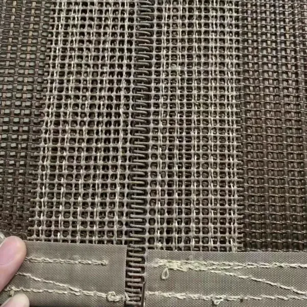 PTFE-Offenmaschen-Transportband für die Trocknung, 10mm x 10mm Raster, 0,5mm Dicke, 1500mm Breite