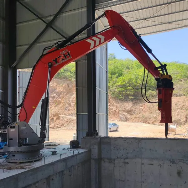 YZH WHEN1200 Stationary Pedestal Hydraulic Rockbreaker Boom System