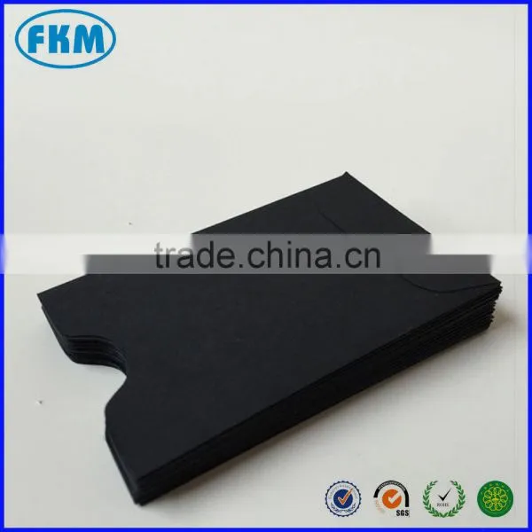 Open End Notched Edge, Gift Certificate Holder Escort Card Holder Black Card Sleeve photo-5