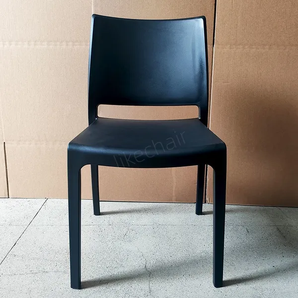 Wholesale Modern Stackable Plastic Dining Chairs Thickened Backrests Movable Hotel Chairs Cooling for Home Office Warehouse Use