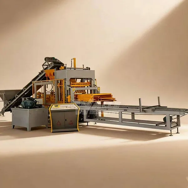 Complete Cement Block Making Plant Automatic Concrete Brick Production Line photo-2