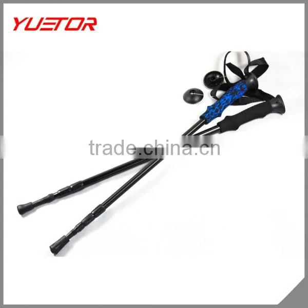 Yuetor Hot Sale Inner Lock With Anti Shock Trekking Pole Hiking Stick Supplier's Choice photo-4