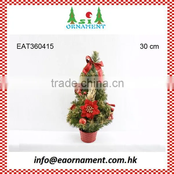 Red Decorative Small Artificial Christmas Tree