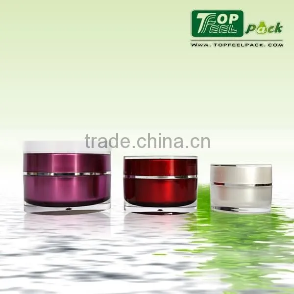 2015 Popular Acrylic Plastic Cream Jar With Screw Top Lid 15g 30g 50g 80g 100g 200g photo-5