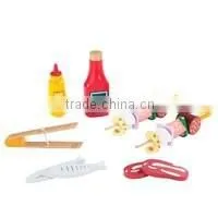 Kids Wooden Kitchen Toys Bbq Set Toy