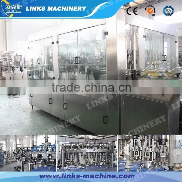 Automatic glass bottle wine/vodka filling machine/plant