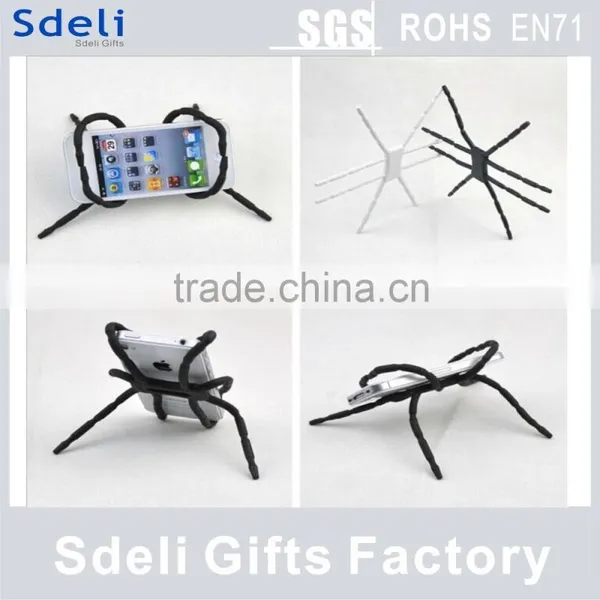 2015 Hot Sell New Production Silicon Spider GPS Mobile Phone Holder Factory Direct Selling