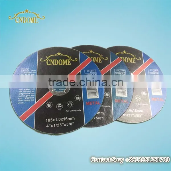 Resin Bonded 4'' 4.5'' 5'' 6'' 7'' 9'' INCH Cutting Wheel Grinding Wheel Specification for Metal With High Quality photo-2