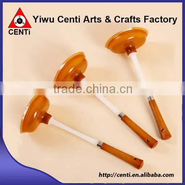 Best Selling Cute Wood Handle Rubber Sucker Custom Toilet Plunger photo-2