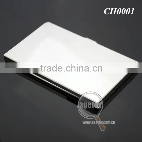 High Polished Mirror Effect Stainless Steel Blank Silver Metal Credit Card Holder photo-5
