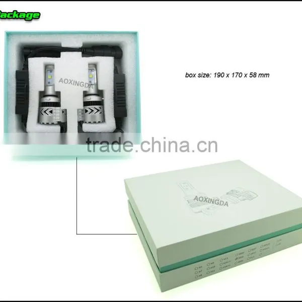 AOXINGDA 2016 DC12-24V 6000lm H7 H8 H9 H11 H16 5202 9005 9006 Auto Led Headlight H4 H13 9004 G8 Headlight, photo-5