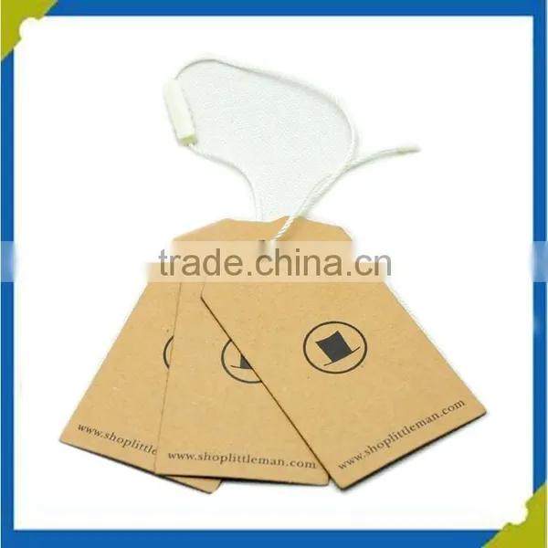 Fashion Cheap Custom Eco-friendly Kraft Paper Garment Hang Tags Template for Jeans photo-5