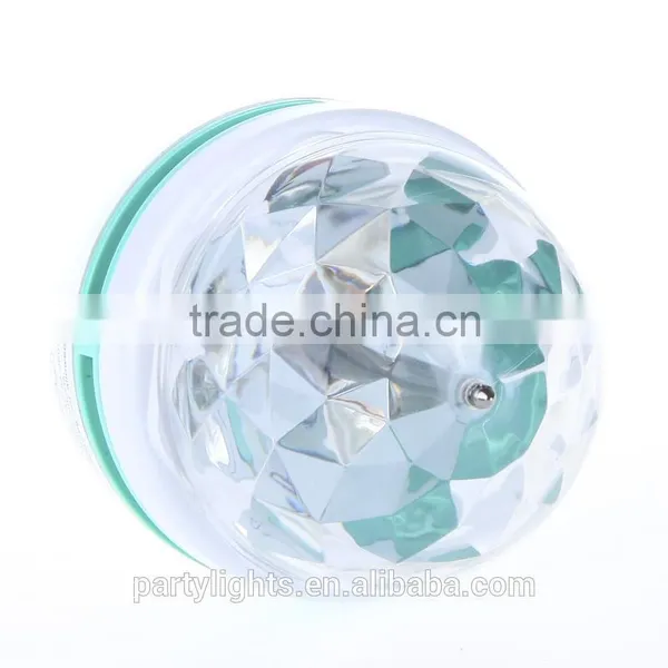 3W E27 RGB LED Rotating Cheap DJ Disco Laser Light Bulb for Concert photo-3