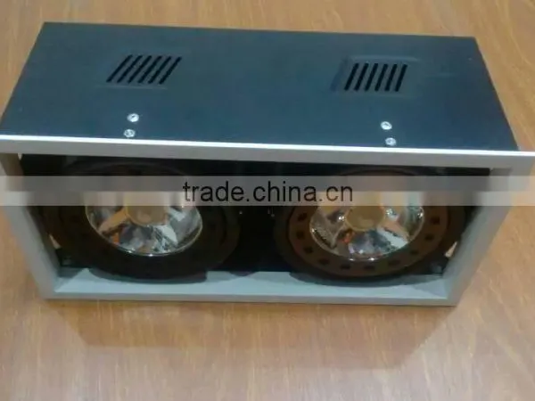 2 Head G53/ar111/qr111 Recessed Grille Lighting Fixture photo-6