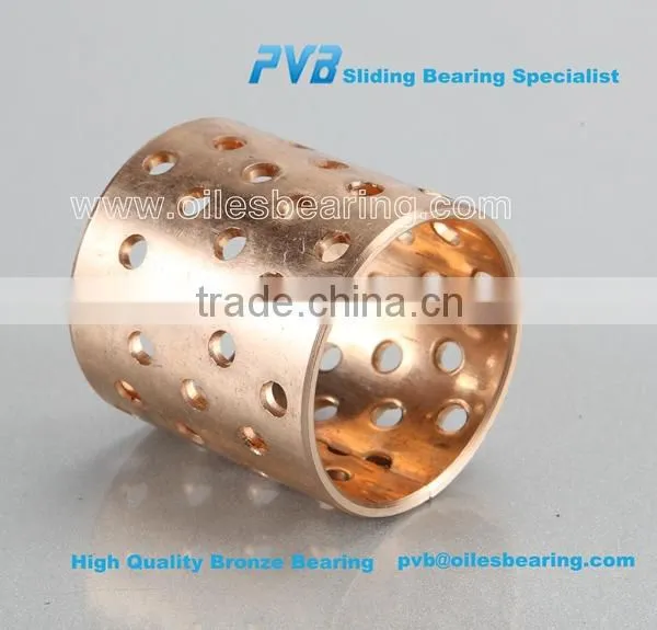 Wrapped CuSn8 Bushes,PRM404450 Oil Holes Bushing Bronze,Bronze Cylindrical Bearing photo-3