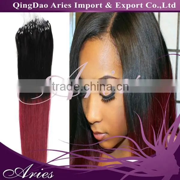 Indian Human Micro Loop Ring Hair Extensions Natural Blonde 4A Grade Tangle Free Micro Bead Hair Extensions photo-6