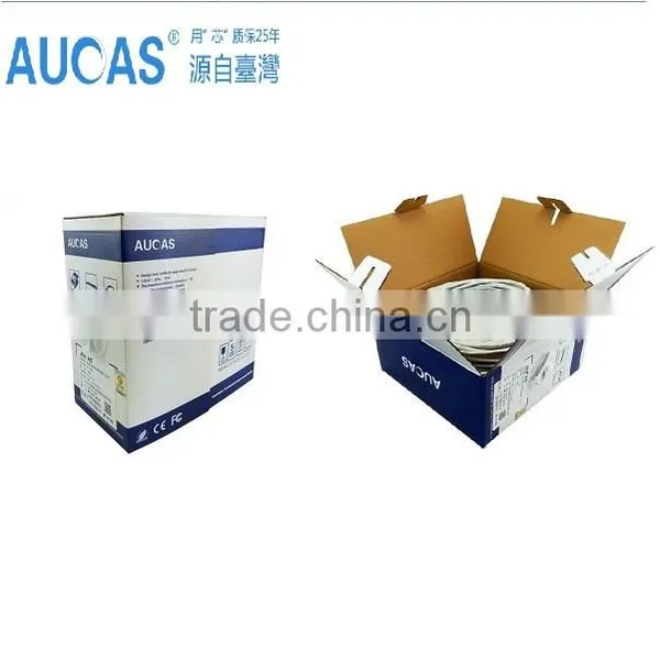 Best Selling 305m 100m ROHS Computer Outdoor UTP White Cat5e Ethernet Cable photo-3