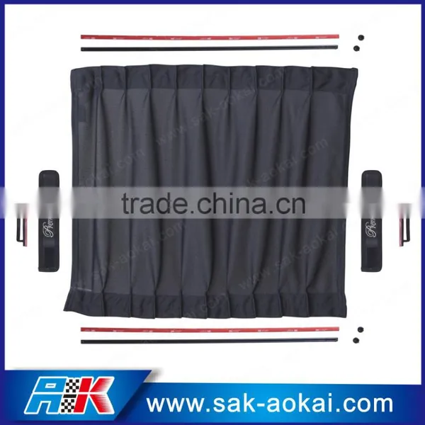Luxury Thick Car Side Window Curtain, Aluminum Rails Car Sunshade photo-3