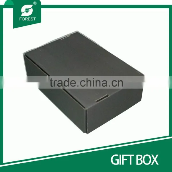 HIGH END CUSTOM MADE CORRUGATED GIFT BOX FOR POSTAGE WITH HOT SILVER STAMPPED INSIDE photo-5