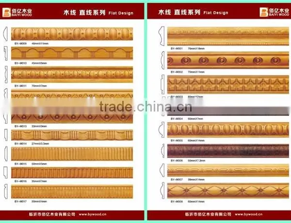 Hand Carved Decorative Wood Caving Solid Wood Moulding photo-2