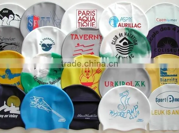 New Design Rainbow Silicone Baby Swim Cap photo-2