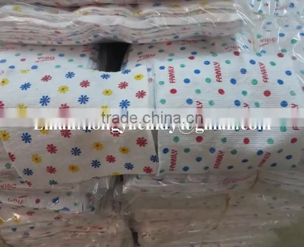 Cotton / Polyester Stitch Bonded Nonwoven Printed Cotton Floor Cleaning Cloth photo-3
