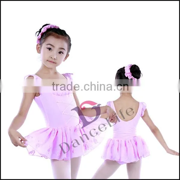 C2156 Hot Girl Low Back Ballet Leotard With Skirt