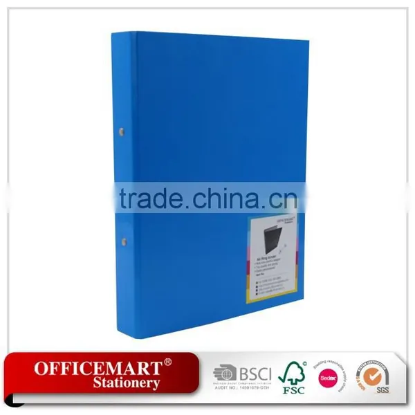Paper cover embossed ring binder