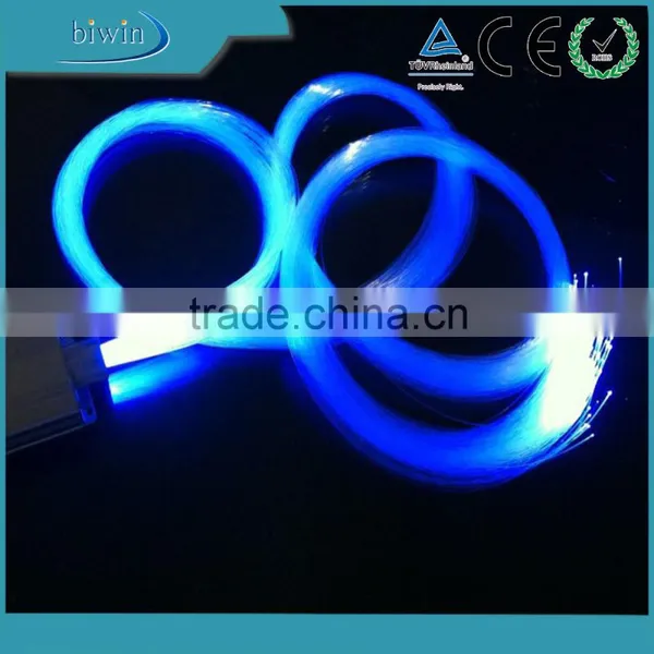 0.25mm-3mm Lighting Decoration PMMA End Glow Fiber Optic photo-4