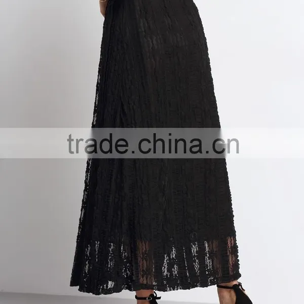 Lace Flare Latest Long Skirt Design for Ladies photo-5