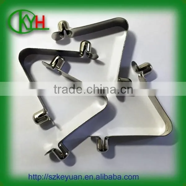 OEM Spring Steel V Shape Tube Lock Spring Double Button Clip photo-4