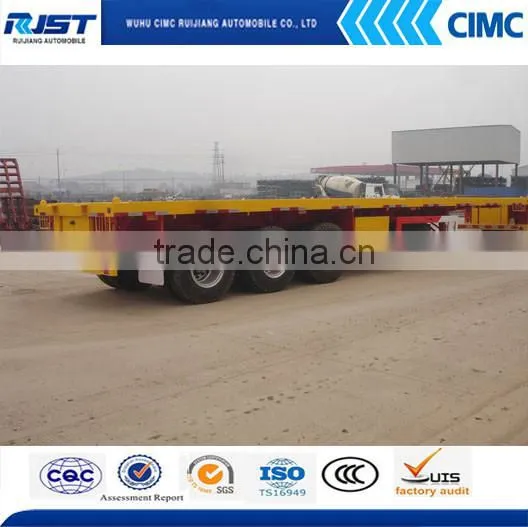 CIMC Brand Three Axle Flat-Bed Trailer For Sale photo-4