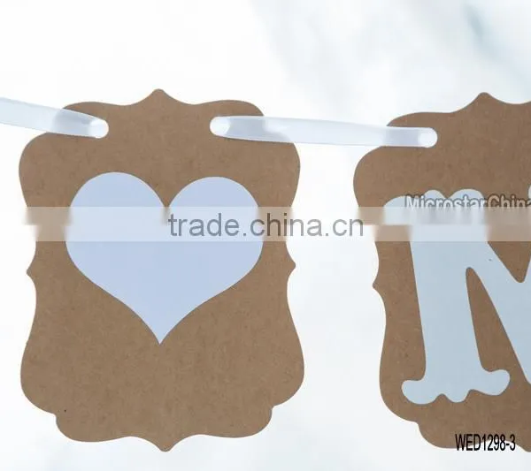 MISS TO MRS Vintage Wedding Photo Booth Props Wedding Banner Garland Wedding Gift Supplier's Choice photo-4