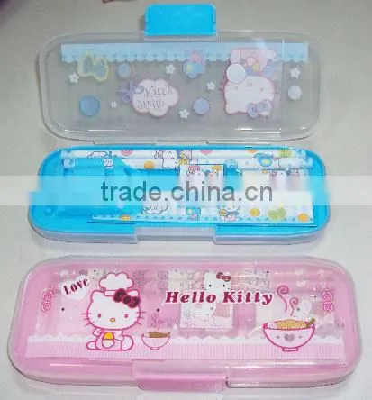 Custom Kids Pencil Case/mini Plastic Pencil Box/cheap Plastic Pencil Case KT02