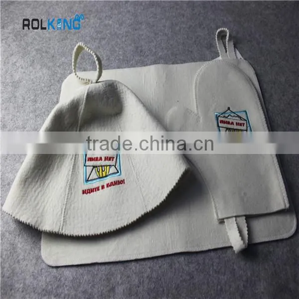 Wholesale Wool Felt Sauna Set