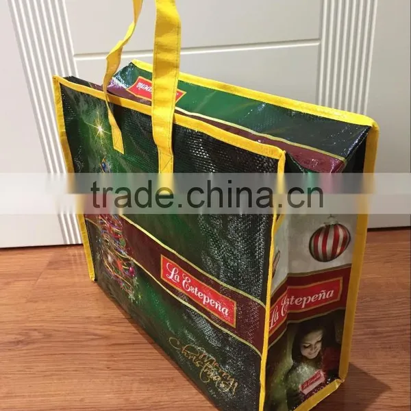 Customized PP Zipper Woven Bag