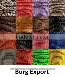8mm Braided Leather Cords From BORG EXPORT /Genuine Leather / Braided Leather Cord 8 mm photo-4