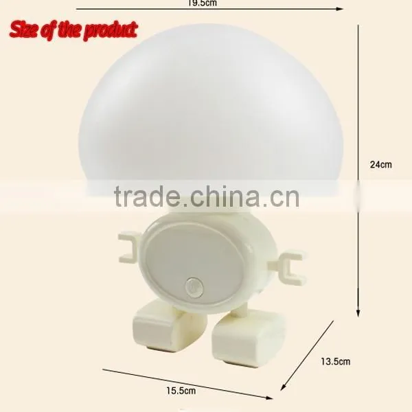 2015 New Creative Intelligent Robot Lamp Lovely Light and Sound Control LED Night Light photo-5