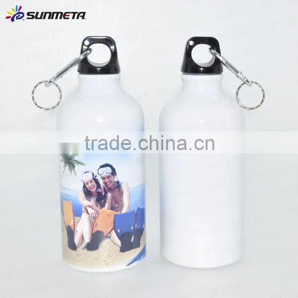 600ml White Coated Sublimation Aluminum Bottle Bicycle Sports Water Bottle LH-03 photo-2