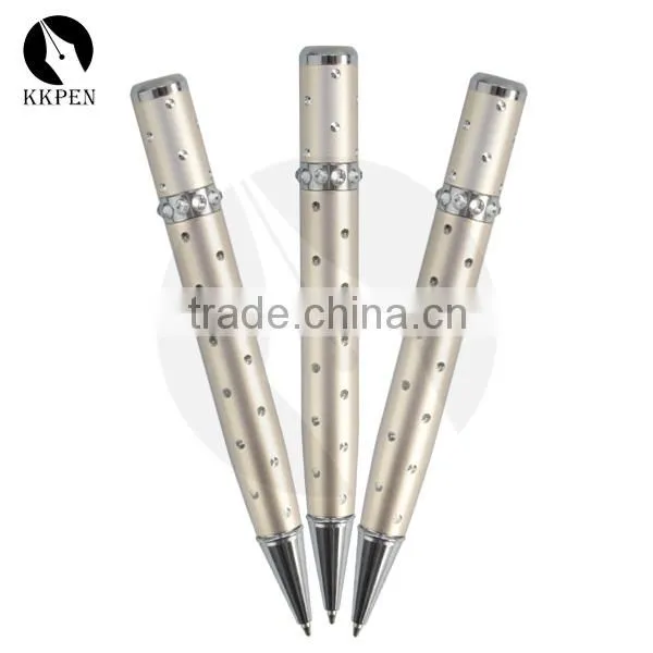 KKPEN Promotional Aluminium Cheap Perfume Ball Pen With Crystal photo-2