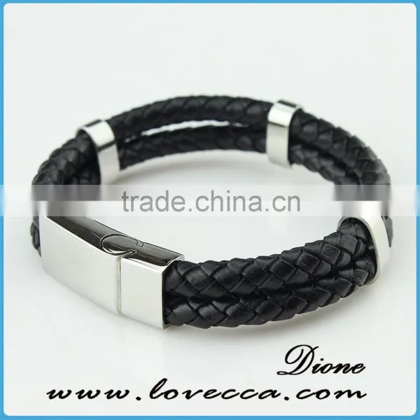 Wide Cuff Wholesale Best Gift Latest Couple Leather Bracelet Fashion photo-3