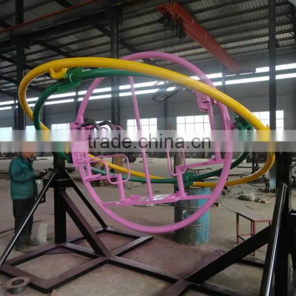 [direct Manufacturer] Outdoor Playground Human Gyroscope Rides / 3D Space Ring photo-5