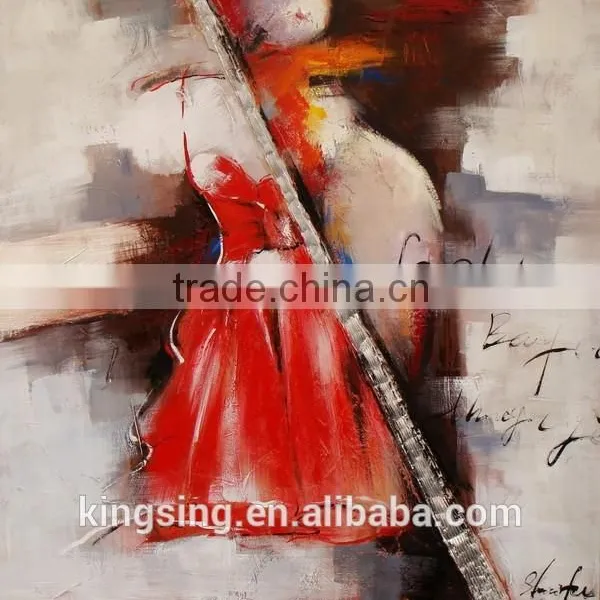 Hotsale Designs Abstract Music People Oil Painting HT 164-A photo-3