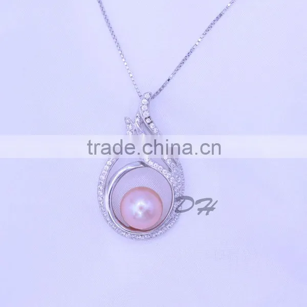 Beautiful Freshwater Pearl Pendant /silver Pearl Jewelry photo-2
