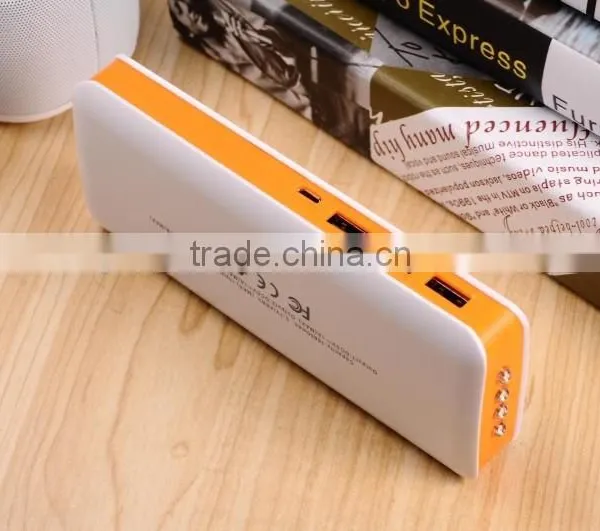 OEM Customized Logo Three Socket Port 2015 New Arrival CE Fashion Portable 15000mah Mobile Power Bank photo-4