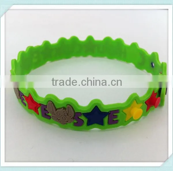Custom High Quality Kids Rubber Bracelet for Gifts photo-3